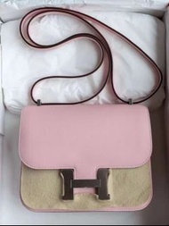 Hermes Constance Mini 😍3Q Rose Sakura 櫻花粉🌸swift leather phw Z Stamp