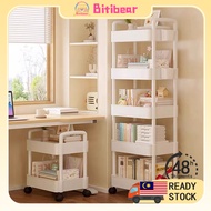 Trolley Rack Multi-Layer Storage Cart Shelf Office  Home Kitchen Bathroom Bedroom Rack With Wheel