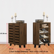 ESCOT 4 FEET and 6 FEET SHOE CABINET WITH ADJUSTABLE SHELVES Rak Kasut Almari Kasut Kabinet Cupboard