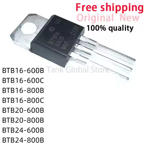 10Pcs New BTB16 BTB16-600B BTB16-600C BTB16-800B BTB16-800C BTB20 BTB20-600B BTB20-800B BTB24-600B B