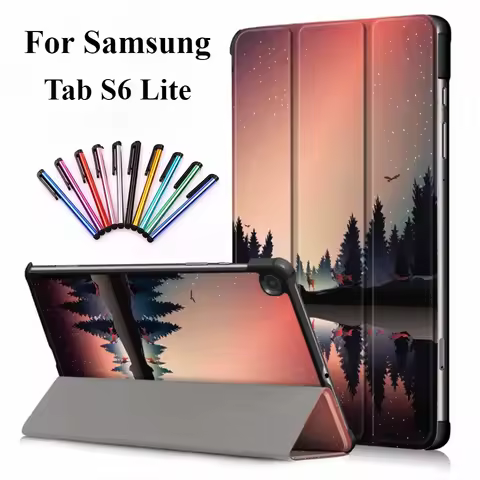 For Samsung Galaxy Tab S6 Lite 10.4 Stand Cover for Galaxy Tab S6 Lite 2024 2020 2022 SM-P613 P615 P