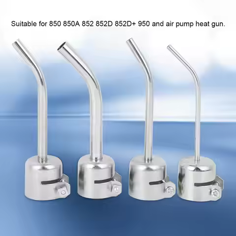 Hot Air Gun Nozzle Aluminum Alloy Hot Air Gun Nozzle Welding Soldering Accessories for 850 Heat Gun 