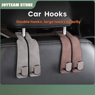 2pcs Car Universal Headrest Hooks Car Seat Back Double Hooks Hidden Multifunction Hooks Rear Storage