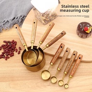 Household Stainless Steel Measuring Cup Set Scale Quantitative Spoon Tool Milk Powder Baking Gram Qu