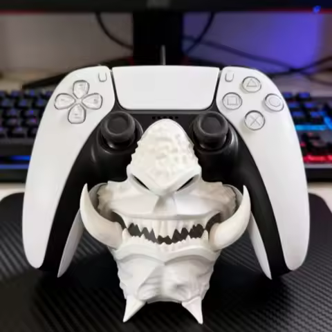 Ghost Face Game Controller Desktop Holder Stand Universal Design Gamepad for Xbox ONE PS5,PS4 PC Ste