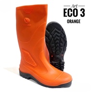 Sepatu Boots Karet Warna Orange Series Merk AP Boots Tipe Terra ECO 3