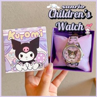 Sanrio cartoon kuromi watch Electronic pointer watch Kuromi Melody cinnamoroll gift watch birthday g