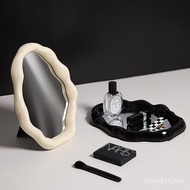 Student Dormitory ins Princess Small Dressing High Portable Face Mirror Makeup Mirror Nordic Desktop