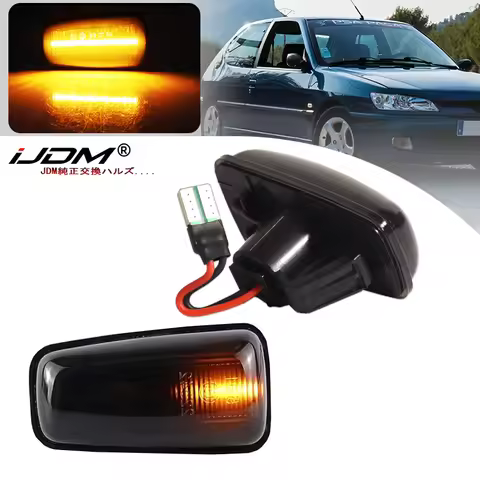 Dynamic LED Turn Signal Side Marker Light For Peugeot 306 106 406 806 Expert Partner For Citroen Ber