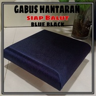Gabus Tapak Hantaran Siap Balut-pillow foam J Blue Black saiz 12x12x2 inch