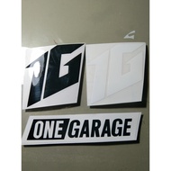 One Garage Set Sticker Decal Waterproof Sticker Motor Sticker Helmet
