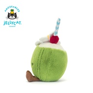 Jellycat Amuseables Aruba Coconut Soft Plush Toy Travel Companion Free Jellycat Blue Dust Bag