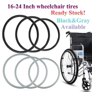 1 Pcs Polyurethane Heavy Duty Universal Wheelchair Tyre Street Tire 20 22 24x1 3/8 inch 22 inch