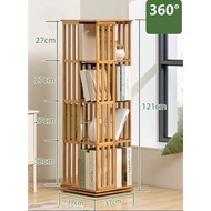 ชั้นวางของ ชั้นวางหนังสือ หมุนได้ 360 องศา โครงเหล็กแข็งแรง ชั้นวางของอเนกประสงค์ ที่วางไม้ S53