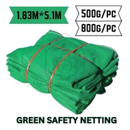 Green Safety Netting Construction Safety Net with White Lining 1.8M x 5.1M (Green) [500g/800g]