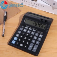 GLENES 12 Digits Calculator, Dual Screen Large Screen Display Mechanical Calculator, Useful Statione