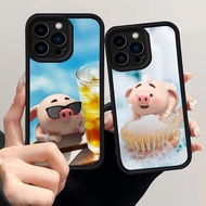 S-26 Cute Pig Cartoon Case Case for iPhone 11 8 7 14 12 13 Pro Max Plus Cover