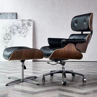【TikTok】#Single-Seat Sofa Chair Genuine Leather Balcony Leisure Internet Celebrity Jobs Jay Chou Designer Eames Recliner