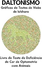 DALTONISMO Gráficos de de Visão de Ishihara Livro de de Deficiência de Cor de Optometria com Animais