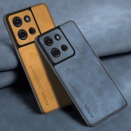 For Motorola Moto G75 Case Luxury PU Leather Phone Case For Motorola G75 5G Back Cover Matte Silicon