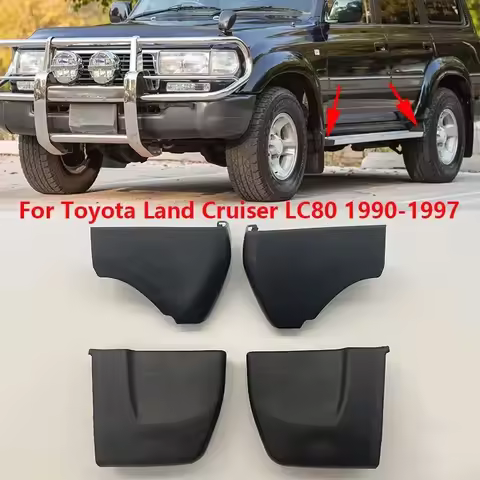 For Toyota Land Cruiser LC80 1990-1997 Exterior Side Door Plate Foot Pedal Step Board Protection Tri