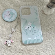 Suitable for iPhone17proma Rhythm Mint Bunny Apple 16 Phone Case 15/14/12 Cute 8p/7p6p