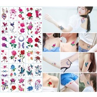 30 Pcs Sticker Tattoo Temporary 3D Tato Bunga Tato Temporer