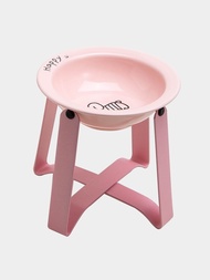 Petdebby UFO Bowl Cat Canned Bowl Puppy Water Bowl Ceramic Cat Food Basin Plus High-speed Railway Fr