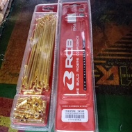 RCB spokes/ lidi gold 120/155/157/161/163/168/172/180/184