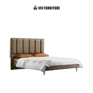 Fabric Bed Frame - Single, Super Single, Queen &amp; King - Many Colours - Storage Bed - Samuela