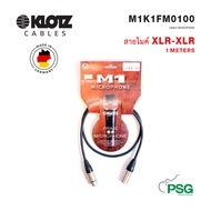 KLOTZ CABLE M1K1FM0100 MICROPHONE XLR-XLR 1 METERS Made in Germany
