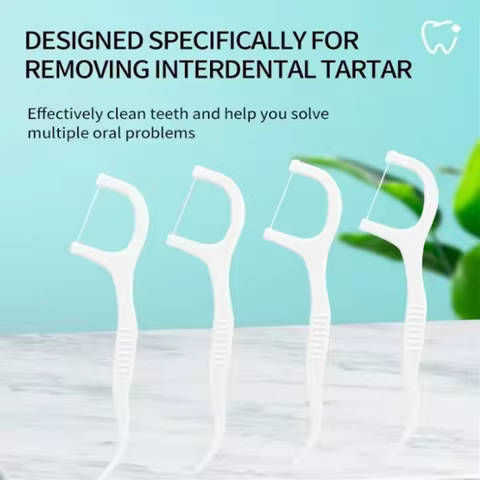 1/2/5/10 Box Portable Disposable Dental Floss Plastic Toothpick High-tension Dental Floss Stick Dent