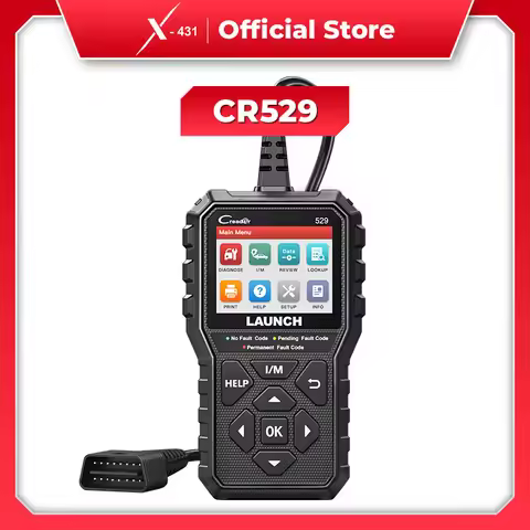 LAUNCH CR529 OBD2 Scanner Automotive Diagnostic Tool Car OBDII Code Reader Fault Code Read Scan DIY 