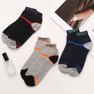 Qstar Comfort Polyester Ankle High Socks Stokin Lelaki Pendek Sukan Bernafas