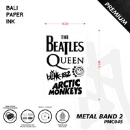 Bali Paper Ink PMC045 Metal Band The Beatles Fruit Ink Temporary Tattoo Premium Temporary Tattoo