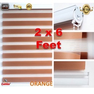 Zebra Blind/ Bidai Tingkap (2' X 6'4") Extra Long 1 Panel/ Tingkap READY STOCK