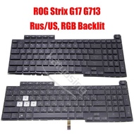 Rus US Keyboard for ROG Strix G17 G713 G713QE G713IC G713IE G713IM G713IH G713QM G713QR With RGB QE