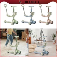blesiya 3 Wheel Kick Scooter, Kids Scooter, Adjustable Height Riding Toy Kick Push Scooter 3 Wheeled