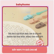 Kichilachi silicone pacifier strap for babies from 0-36 months babyhome