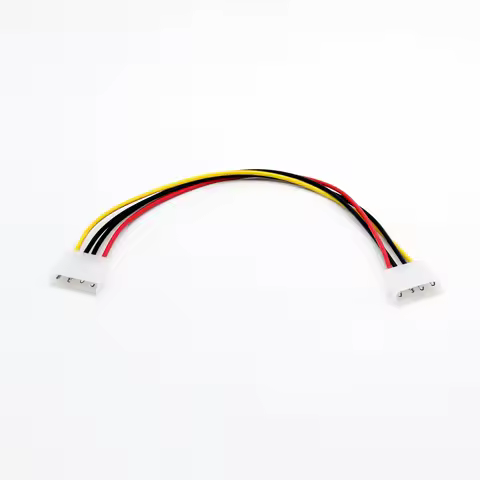 1pc 4 Pin LP4 Molex Male to 4 Pin Male Plug Power Extension Adapter Connector Converter Cable 30cm 1