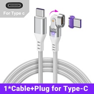 AUFU 16pin 180 Rotate Magnetic Cable 240W Fast Charging Micro USB Type C Cable For iPhone Xiaomi Sam