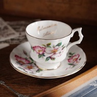 英國Royal Windsor '野玫瑰' 細骨瓷/精緻骨瓷茶杯組/加拿大省花