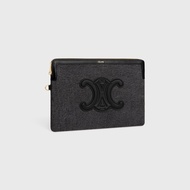 Celine 女士 牛仔布 CUIR TRIOMPHE 手拿包均碼碼25cm*1cm*17.5cm