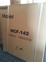 缺貨中)!Haier海爾142L臥式密閉掀蓋式冷凍櫃/冰櫃/冷凍冰箱(HCF-142) 2尺4