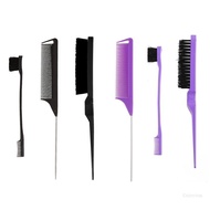 Crazy 3Pcs Pick Teasing Brush Set Hair Highlighting Comb Barber Shop Hair-dying Tool