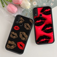 NB-16 Dark red lips Shockproof Casing for OPPO A31 F15 A91 Reno 3 Realme 6i C3 5s 5i 5 Narzo 10 10A 