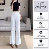 [Q4] Women's high-waisted flared pants, super flattering high-quality xotifia Korean twill pants fla