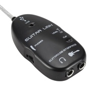 Guitar To USB Sound Card Audio Guitar Effect Interface Link Cable Music Recording Adapter for PC/Mac
