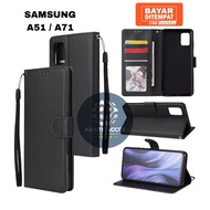 Samsung A51 A71 Leather Wallet Cover Flip Leathter Case Premium Hp Wallet Cover Flip Cover Wallet