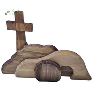 Wooden Easter Tomb Scene Decoration the Empty Tomb Easter Scene and